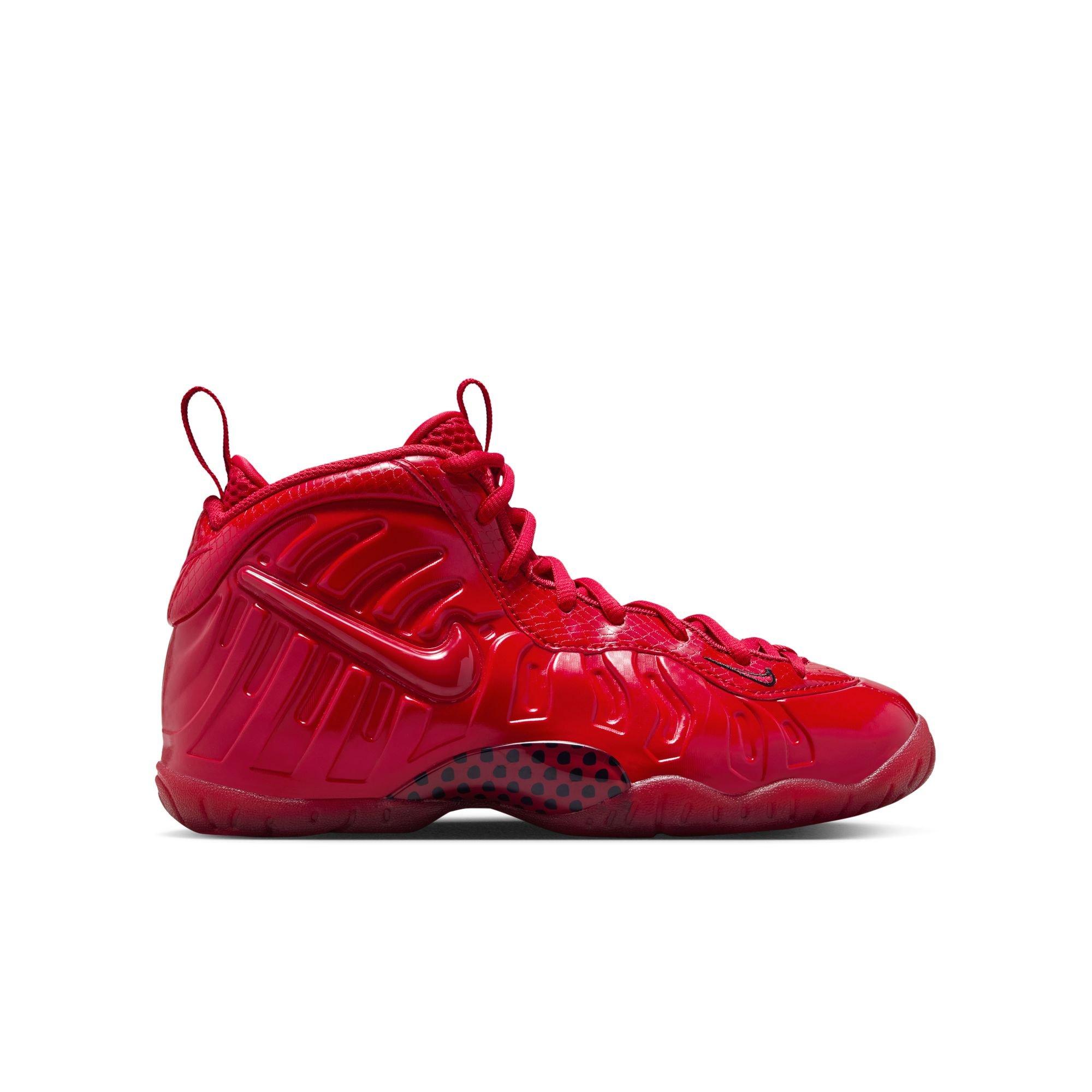 Nike Air Foamposite Pro "Gym Red" Grade School Kids' Shoe - GYM RED/BLACK